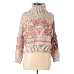 Forever 21 Chunky Knit Turtleneck Sweater - Medium